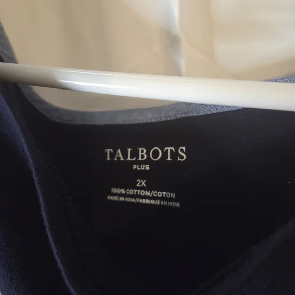 Talbots Womens Long Sleeve Multicolor Striped Top Size 2X - Picture 4 of 7